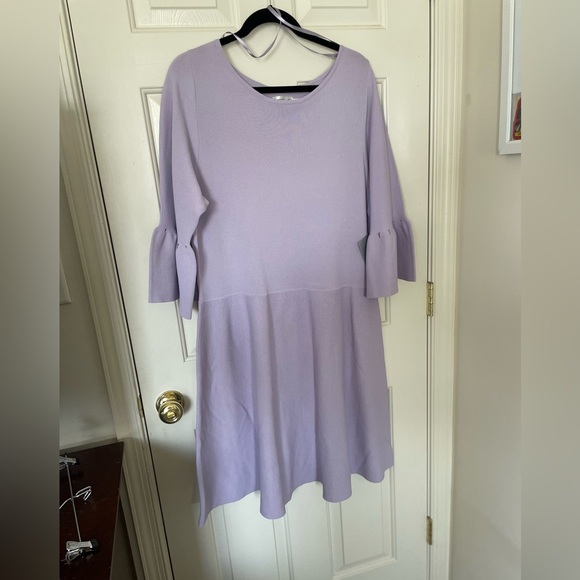 Eliza J Lavender Bell Sleeve Dress - Picture 4 of 7